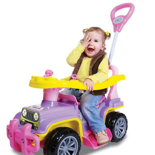 Carrinho De Passeio Infantil Com Empurrador Bebe Jip Jip Menina