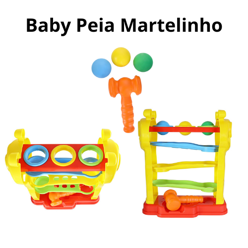 Baby Peia Brinquedo de Bater com Martelinho