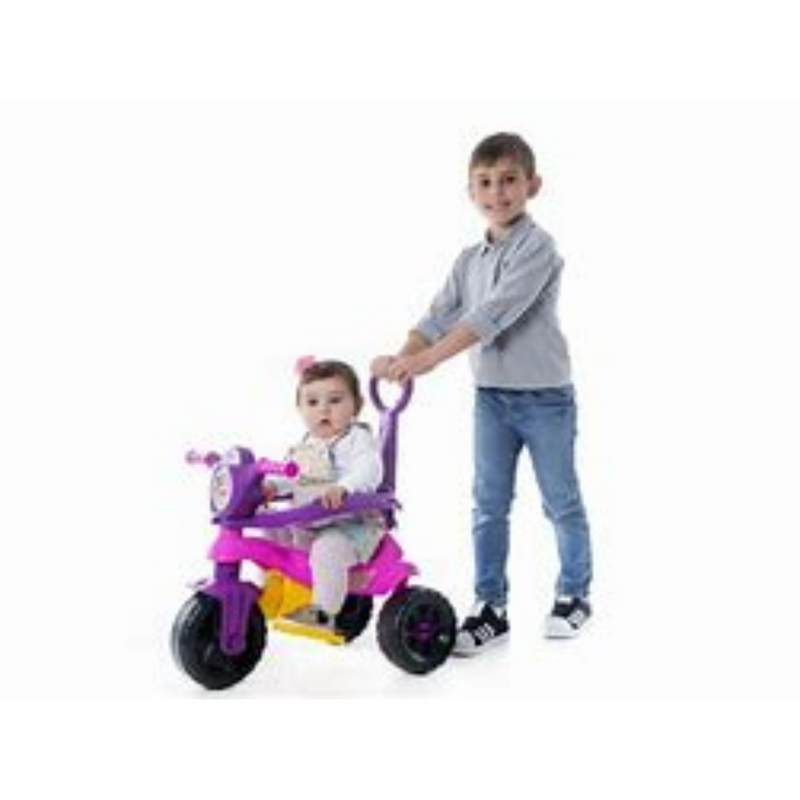 Carrinho de Passeio com Pedal Infantil KEMOTOCA Baby Dog Roxo