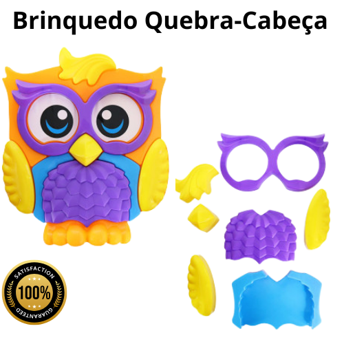 Brinquedo Quebra-Cabeça Corujinha